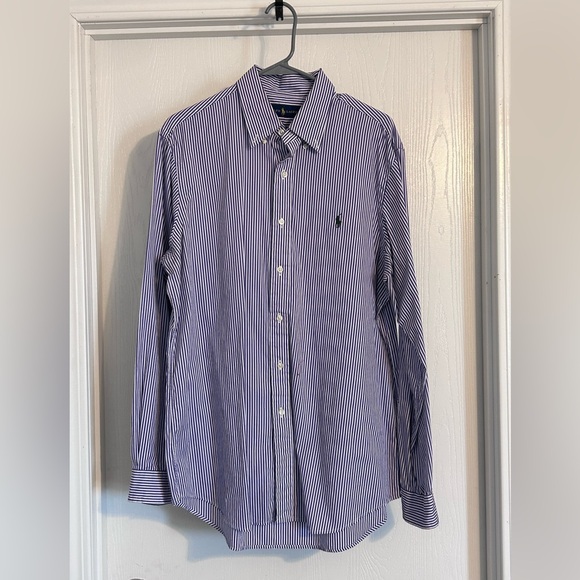 Ralph Lauren Other - Ralph Lauren | Navy Striped Button Down Shirt | Size Large